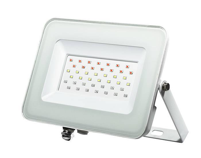 Светодиодный прожектор PFL-30W RGB WH IP65 Jazzway