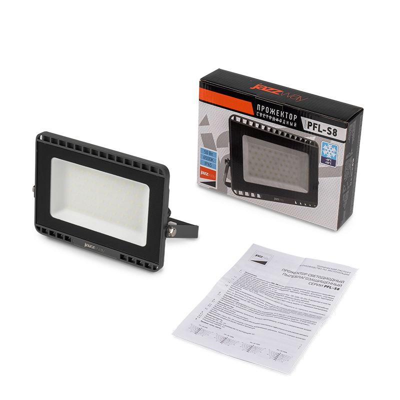 Светодиодный прожектор PFL-S8 50w 6500K LOWTEMP 120° IP65