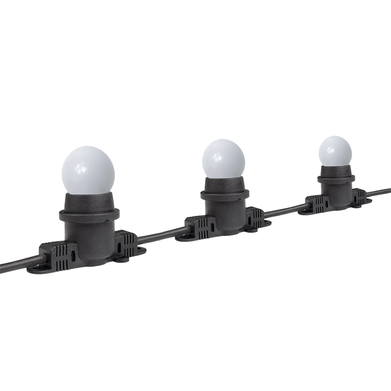Гирлянды «Белт-лайт» PBL-S40/ L24+1.5 Black E27 IP65 24 метра