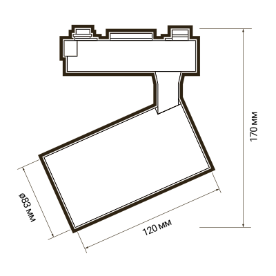Светодиодный светильник PTR 1325 25w 3000K 24° WH/WH (бел+бел реш) IP40 JazzWay