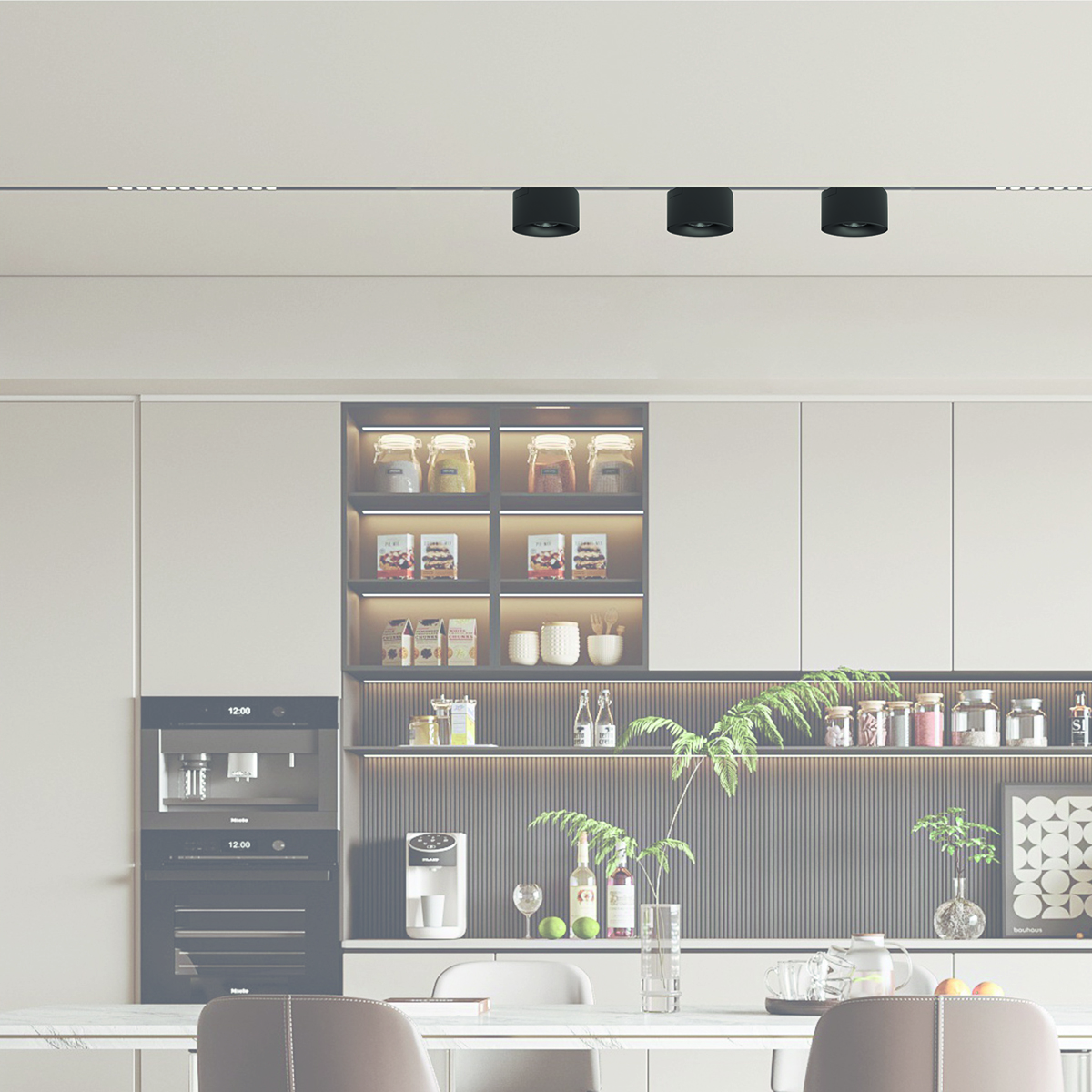 Трековый светодиодный светильник MTR16 3208 8W 3000K 25°  BL (чёрный) IP20 Jazzway 