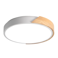 Светильник светодиодный потолочный PPB Scandic-R 24w 4000K WH/W с деревянной планкой(белый) IP20