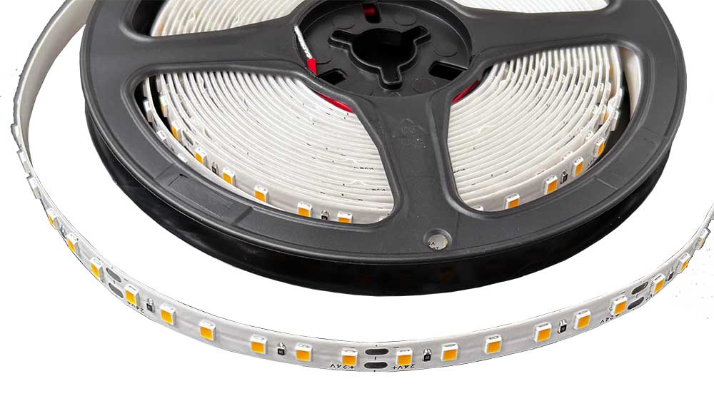 Светодиодная лента 5м LP 2835/120 WW (2700-3200K) IP20 24V 10 Вт/м
