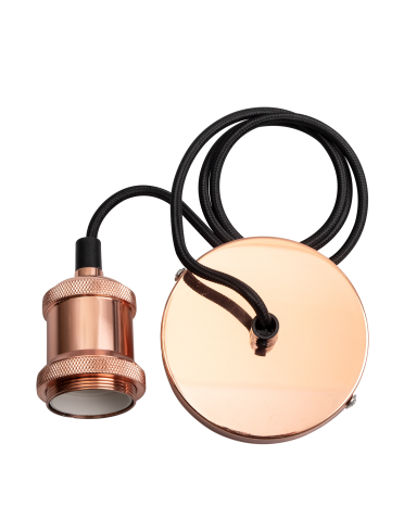 Патрон PLC 01 E27 230V/1M Rose gold
