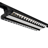 Трековый светильник светодиодный PTR 2296R 1F2S 96w 4000K 60°,120°,60°  BL (черный) 540мм IP40 Jazzway