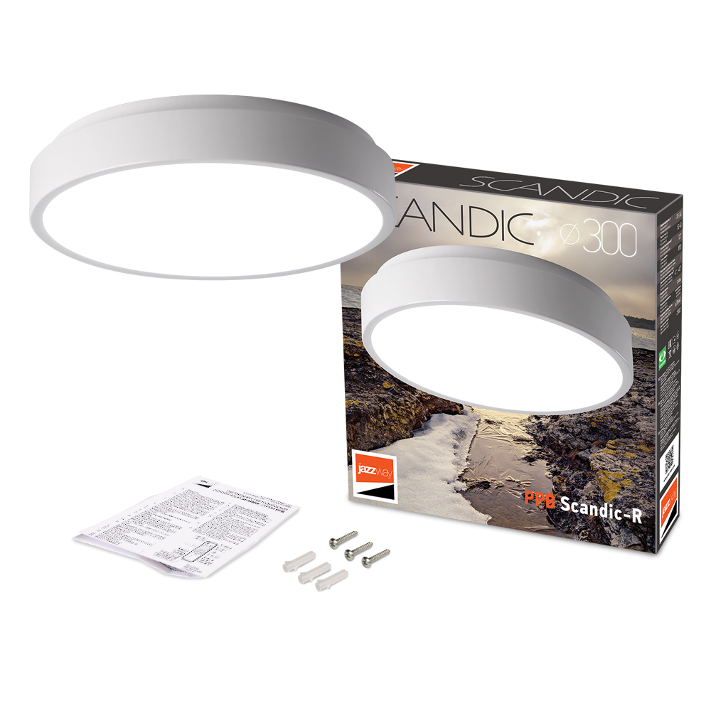 Светильник светодиодный потолочный PPB Scandic-R 24w 4000K WH(белый) IP20