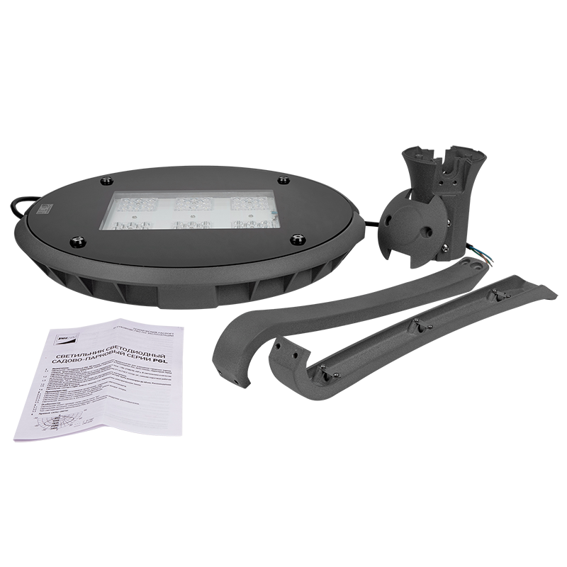 Светодиодный светильник PGL 03 60w 5000K IP65 GR AC100-270V (парковый) (5лет гар.) Jazzway