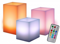 CL3-RGB-SET3S Восковые свечи (компл. 3 шт.) JazzWay