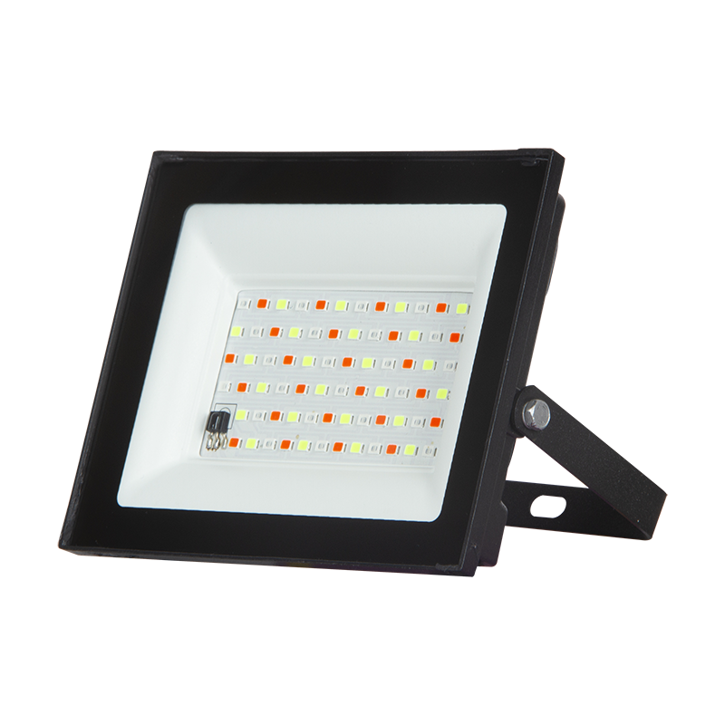 Светодиодный прожектор PFL- 20W RGB-RC BL (New) IP65 100*83*21 Jazzway