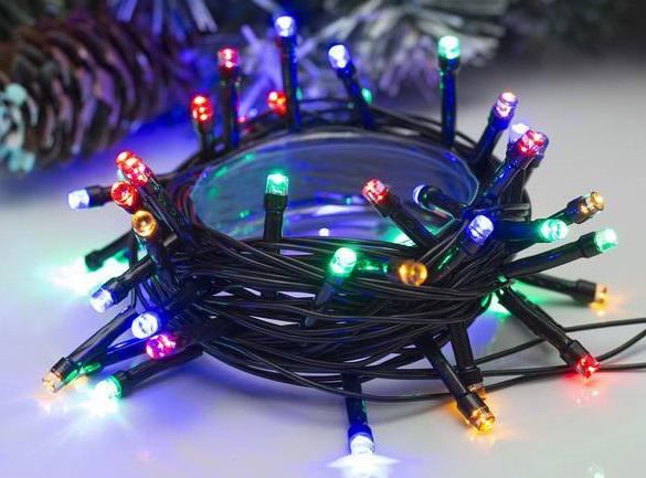 ILD020-M Гирлянда Нить, 20 мульти LED, 2м, внутр.