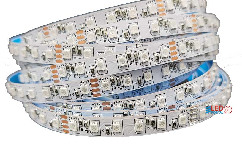 Светодиодная лента 5м, PLS PRO 2835/120-24V-RGB IP20