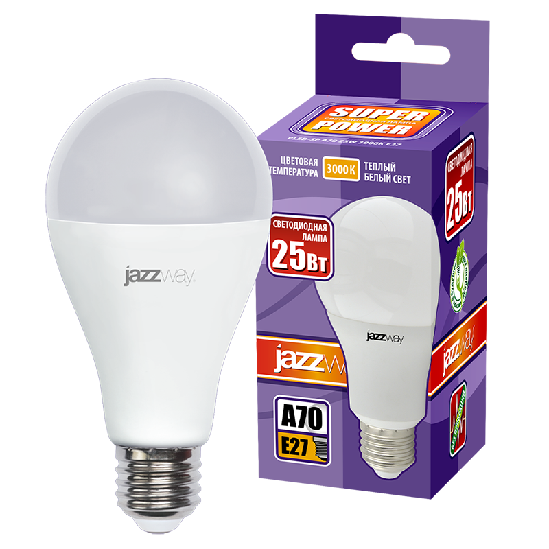Светодиодная лампа PLED-SP A65 25W 3000K E27