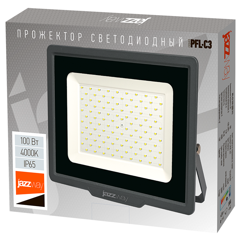 Светодиодный прожектор PFL-C3 100w (compact) 4000K IP65 Jazzway
