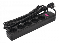 FOP-05GS-500 (5 розетки, 5м шнур, выкл.) Сетевой фильтр ФАZA