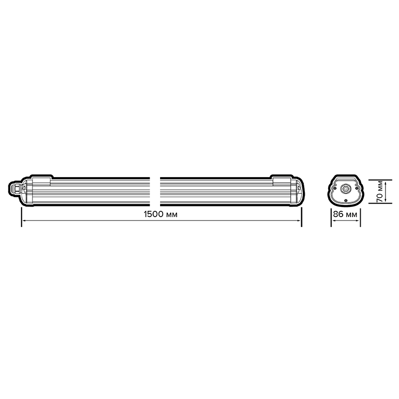 Светодиодный светильник PWP-C6 PRO 1500 50w 4000K 6000Lm IP65 Jazzway