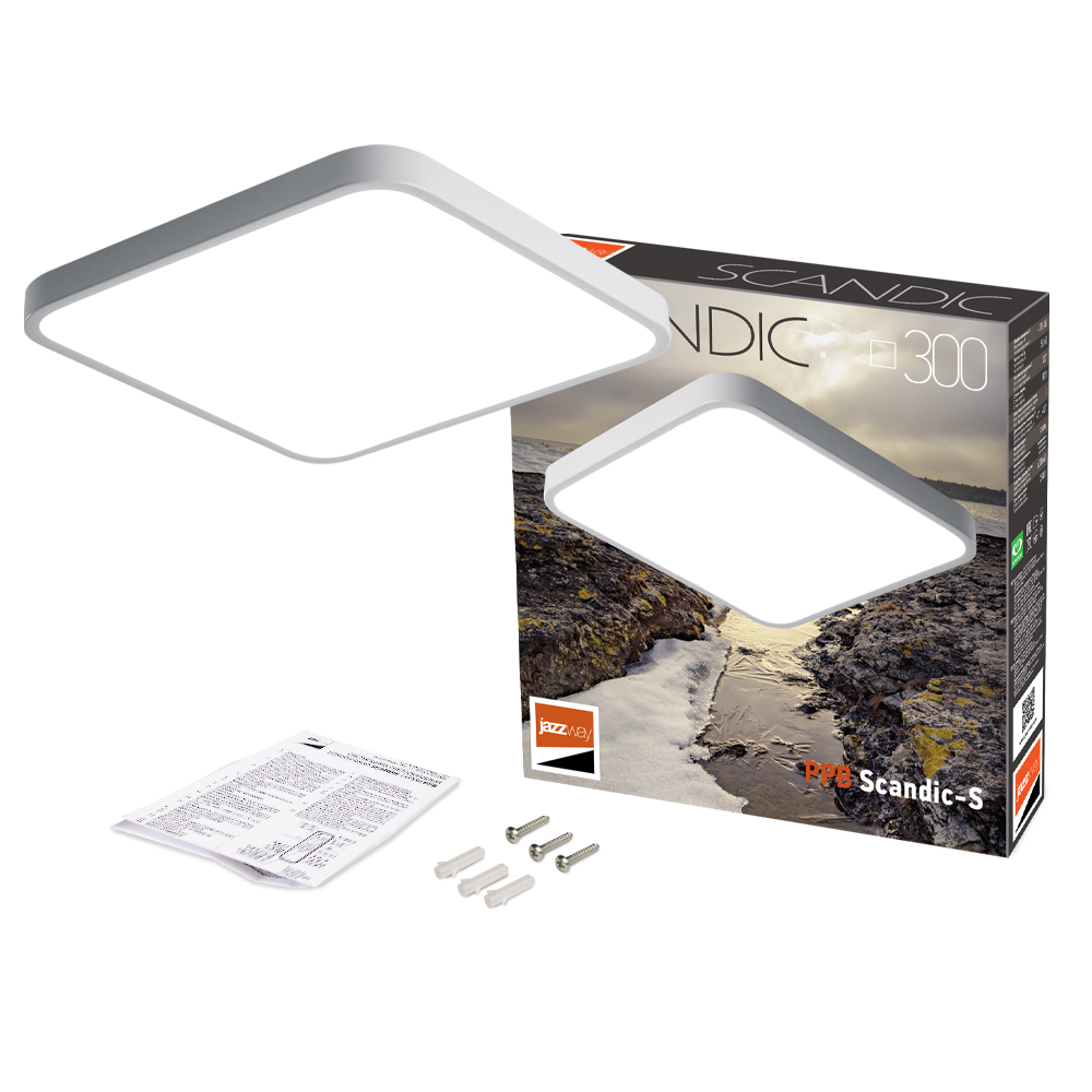 Светильник светодиодный потолочный PPB Scandic-S 36w 4000K WH(белый) IP20
