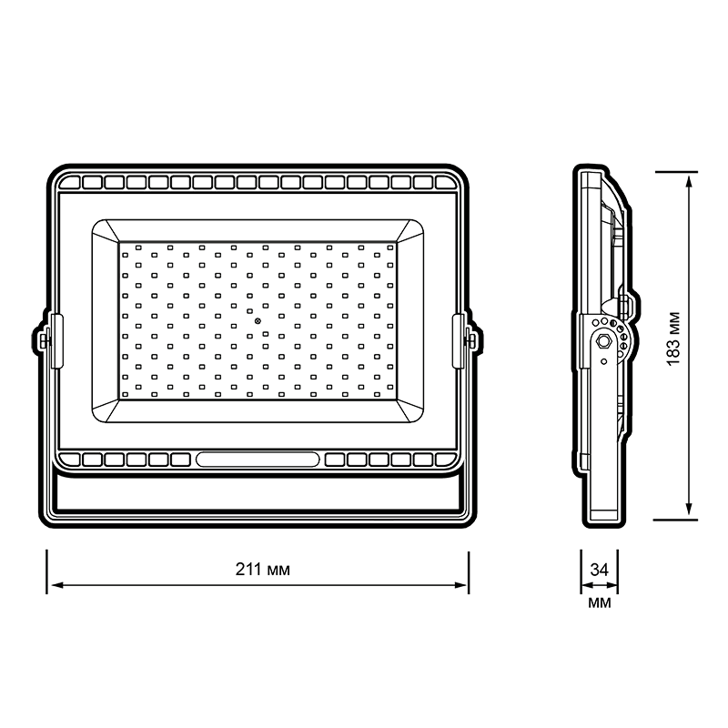 Светодиодный прожектор PFL-S8 50w 6500K LOWTEMP 120° IP65
