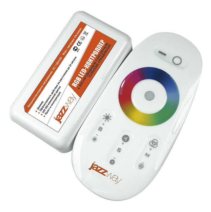 Контроллер RGB PRC-4000RF WH (белый) 12/24V 216/432Вт