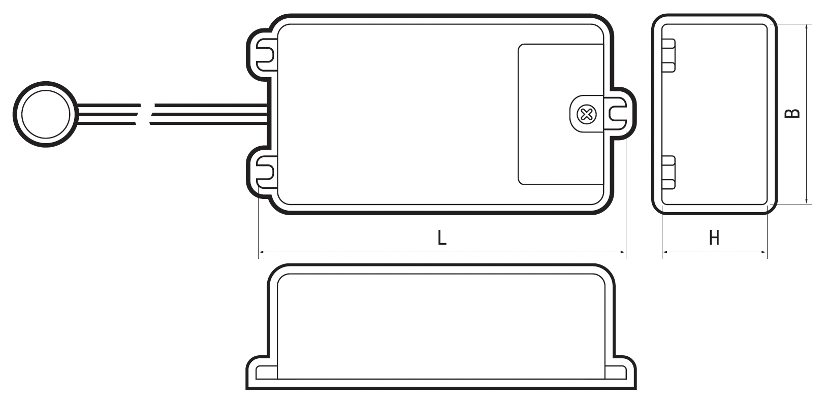 Датчик включения/выключения света PMS-IR 050 500W 230V 30° WH IP20 Jazzway
