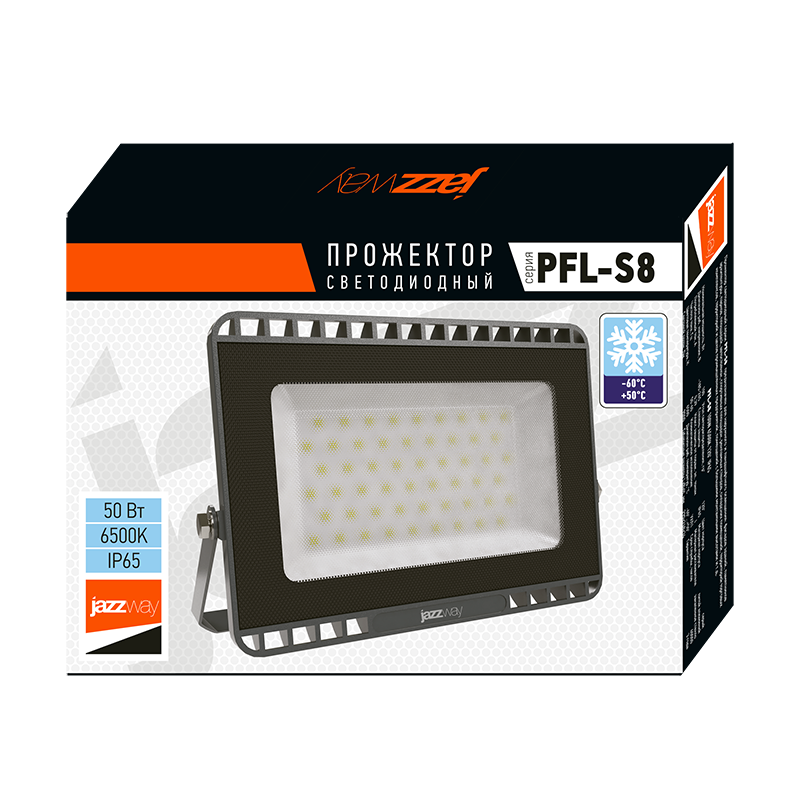 Светодиодный прожектор PFL-S8 50w 6500K LOWTEMP 120° IP65