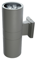 Светодиодный светильник PWL-245110/30D 2x9w 3000K GR IP65