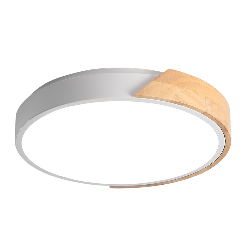 Светильник светодиодный потолочный PPB Scandic-R 36w 4000K WH/W с деревянной планкой(белый) IP20