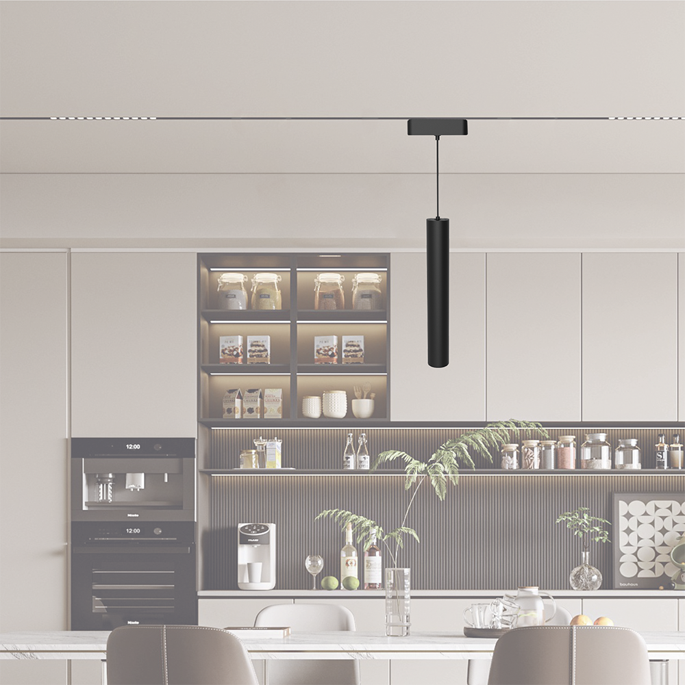 Трековый светодиодный светильник MTR16 2408P-1m 8W 3000K 24 ° BL (чёрный) IP20 Jazzway 