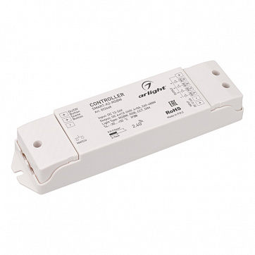 Контроллер SMART-K2-RGBW (12-24V, 4x5A, 2.4G) (ARL, IP20 Пластик, 5 лет) Лед Портал, цена  3 600 руб.руб с доставкой по всей России, интернет магазин Led Portal