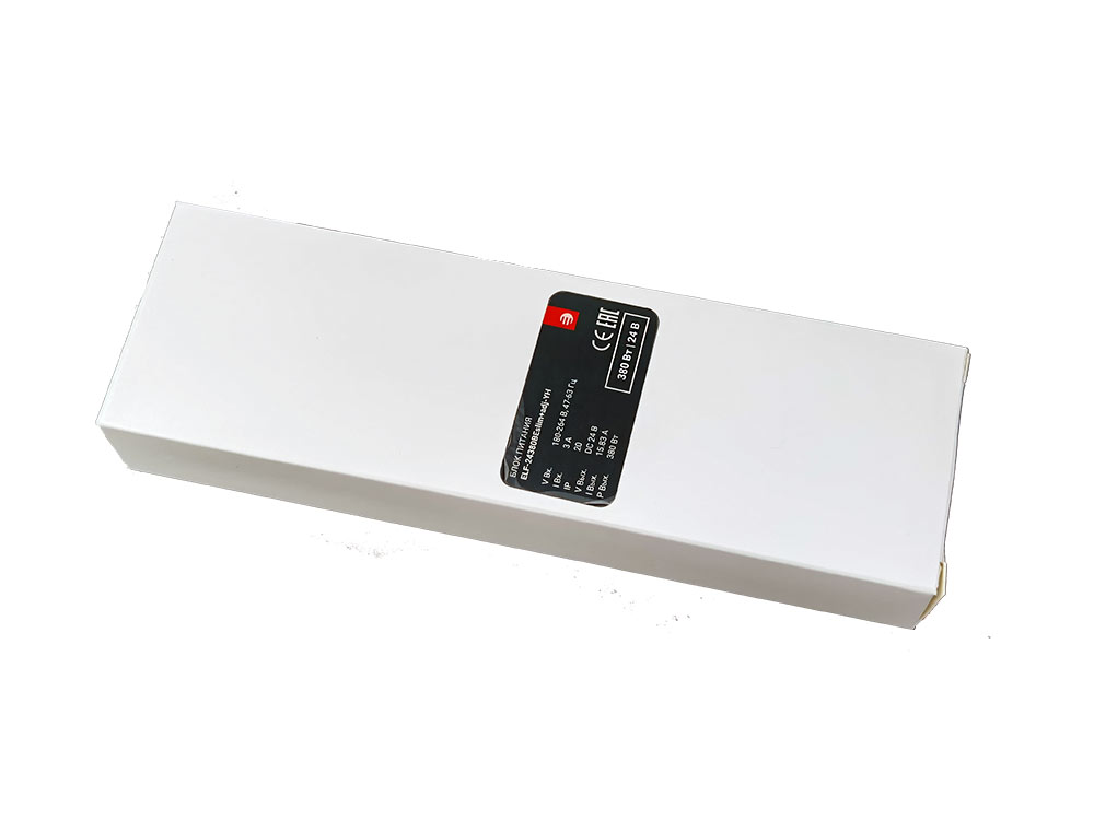 Блок питания ELF-24380BEslim+ADJ-YH 380W 24V IP20 15.83 A