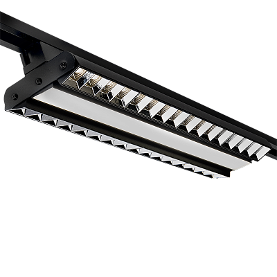 Трековый светильник светодиодный PTR 2296R 1F2S 96w 4000K 60°,120°,60°  BL (черный) 540мм IP40 Jazzway