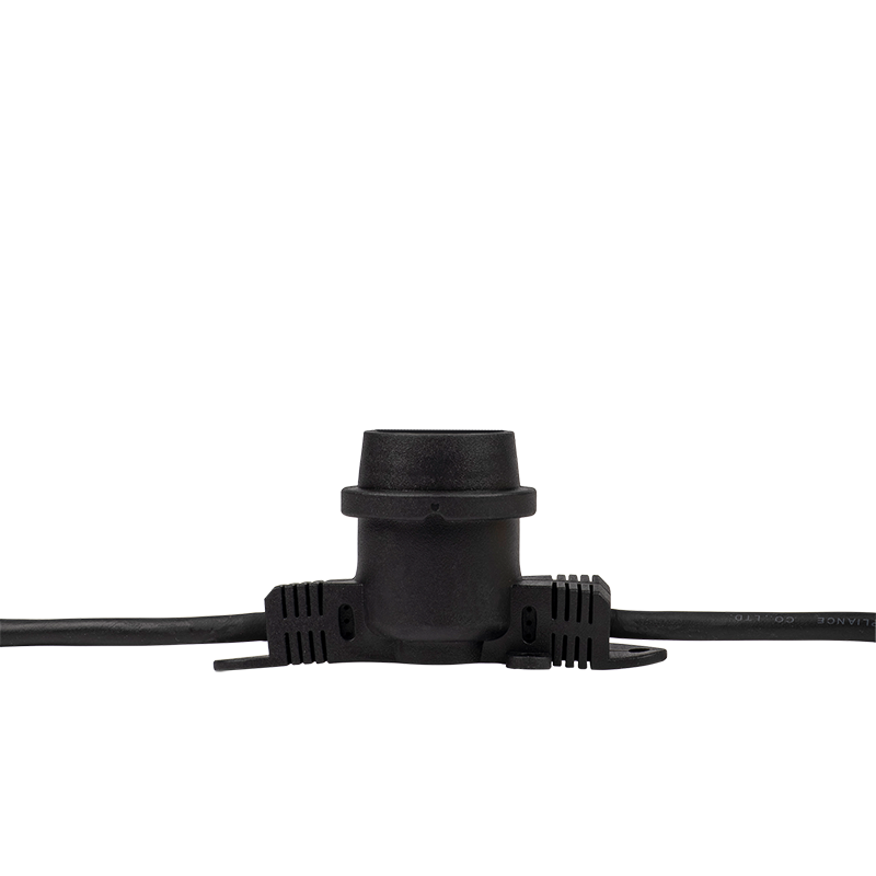 Гирлянды «Белт-лайт» PBL-S40/ L24+1.5 Black E27 IP65 24 метра