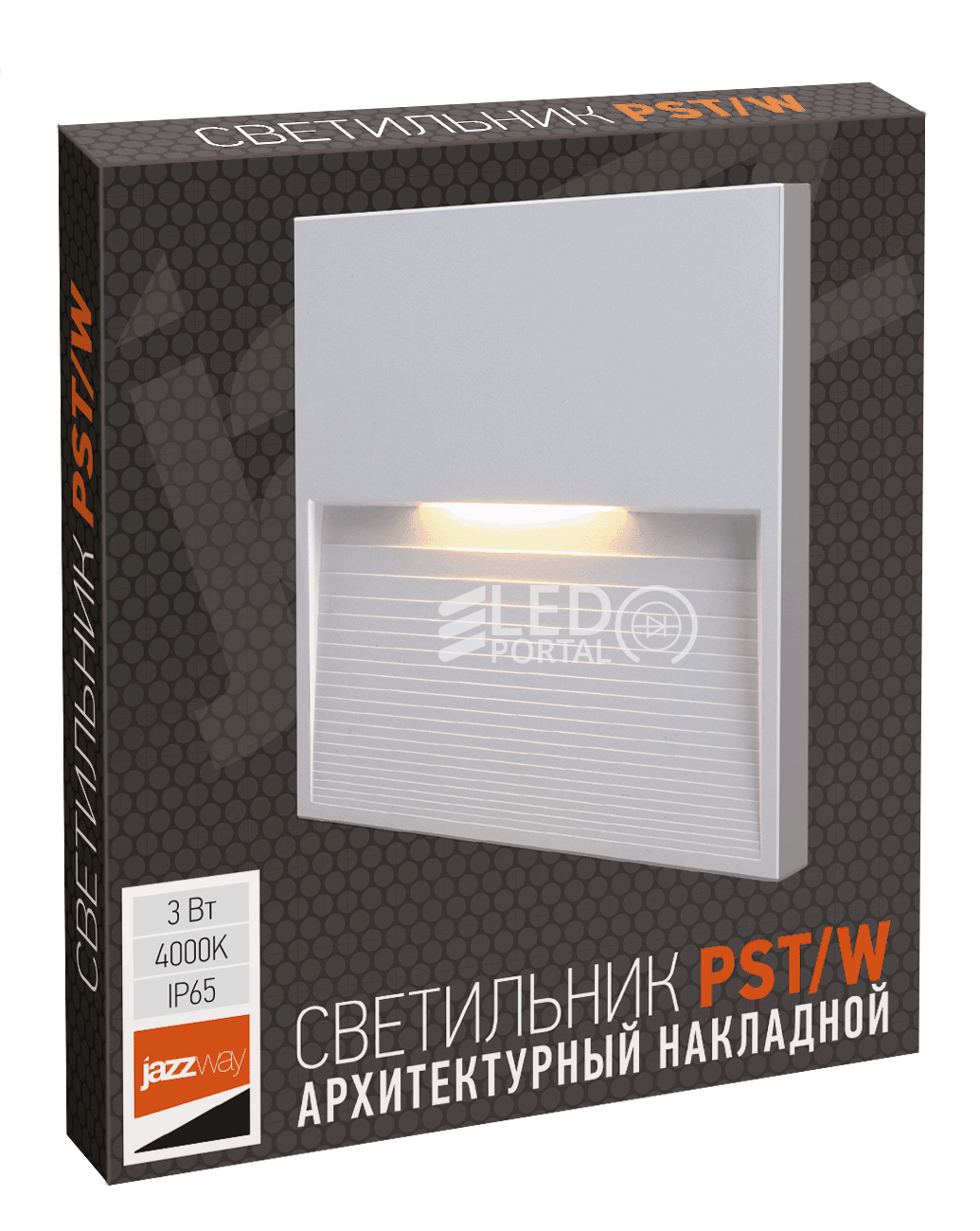 Светодиодный светильник PST/W S120120 3w 4000K White IP65 Jazzway