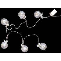 BAL18V-S08-C Гирлянда из 6 прозр.8см шаров 18 LED