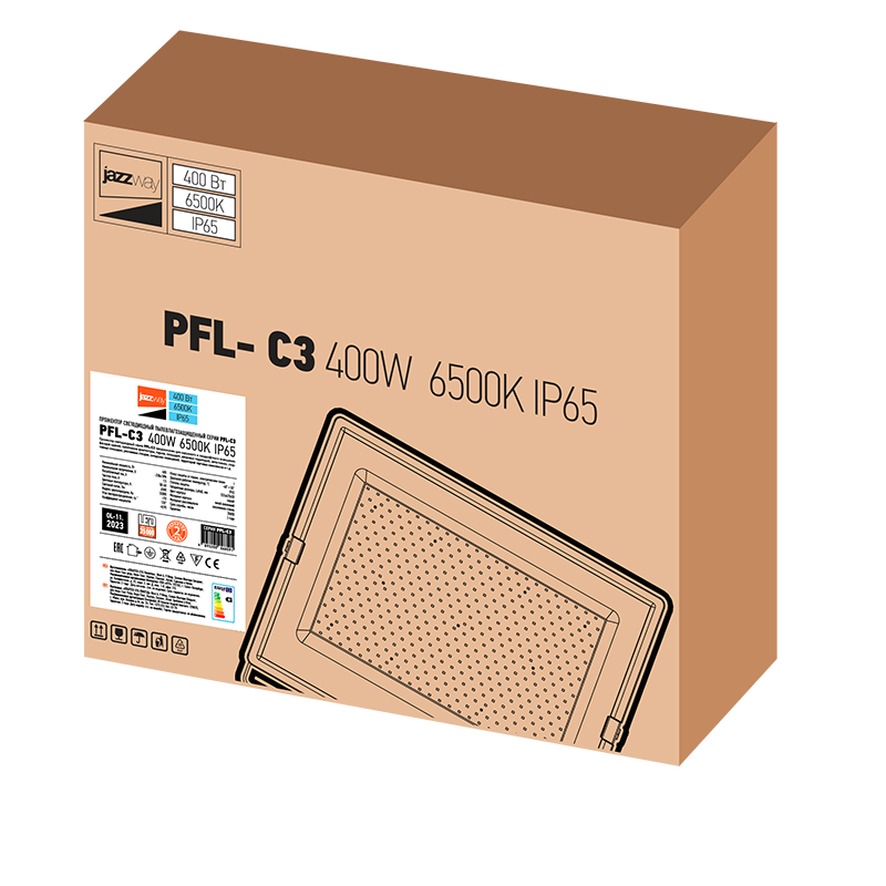 Светодиодный прожектор PFL-C3 400w 6500K IP65 Jazzway