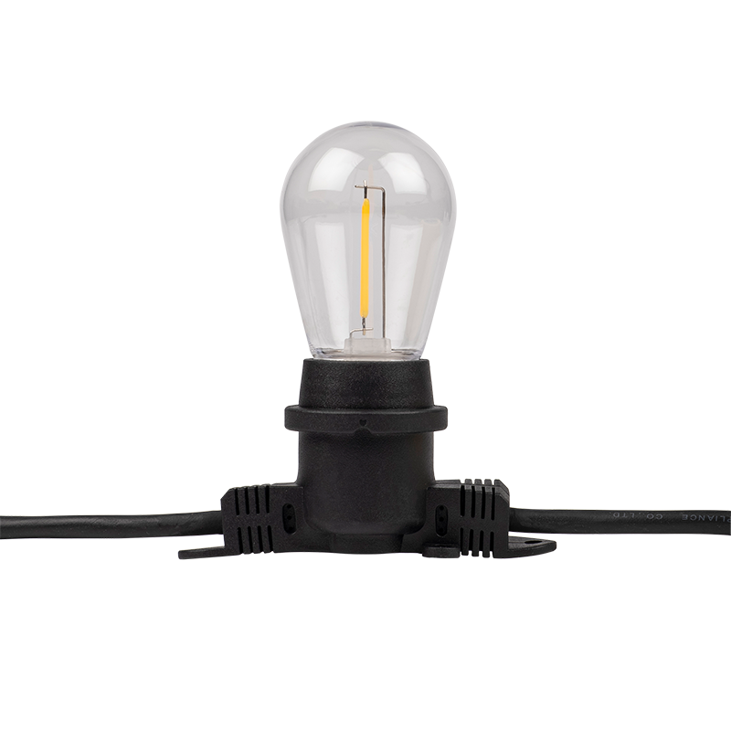 Гирлянды «Белт-лайт» PBL-S40/ L24+1.5 Black E27 IP65 24 метра