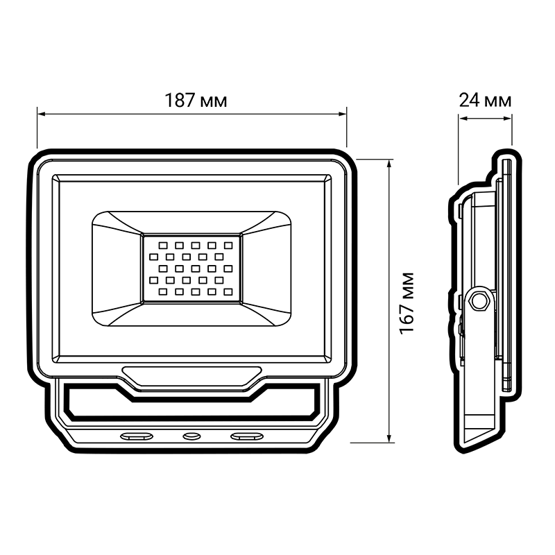 Светодиодный прожектор PFL-C3 50w 4000K IP65 Jazzway