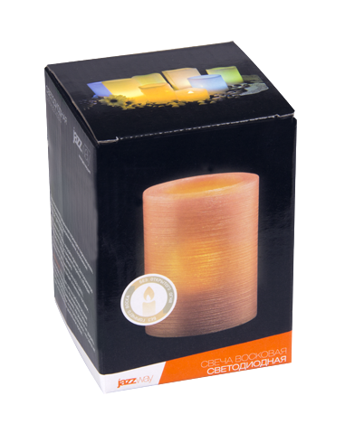 CL1-E34Rs (роз.) Восковая свеча (LED) JazzWay