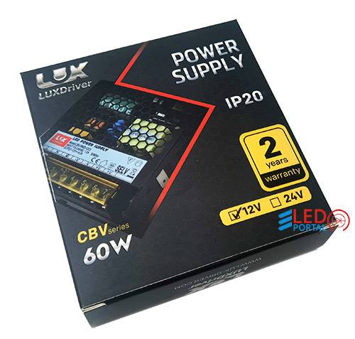 Блок питания CBV-60-12V 5А LUXDriver
