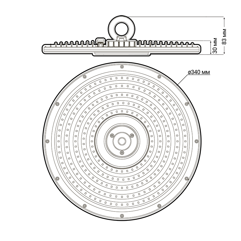 Светильник светодиодный PHB NLO 02 150w 5000K 90° IP65 Jazzway