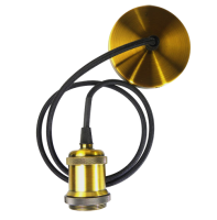 Патрон PLC 01 E27 230V/1M ANTIQUE BRONZE
