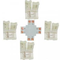 Ecola Комплект соед плата X для зажим разъема + 4 зажима 2-х конт. SMD5050
