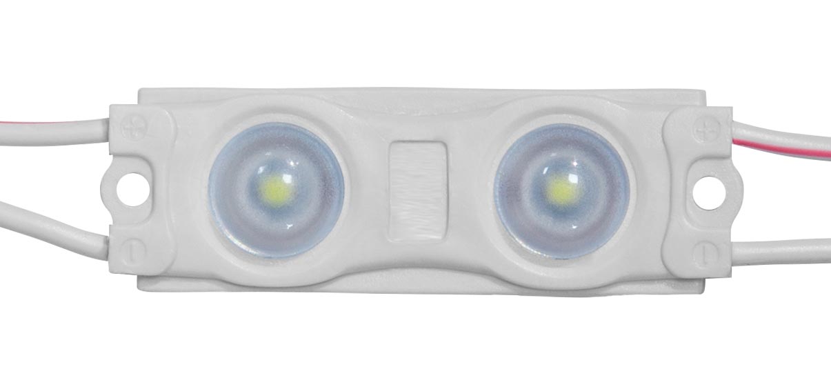 Светодиодный модуль BASE-A2-W 2SMD 2835 White (6500К) IP65 12V линза (0,72 Вт) Piton, 20 шт.
