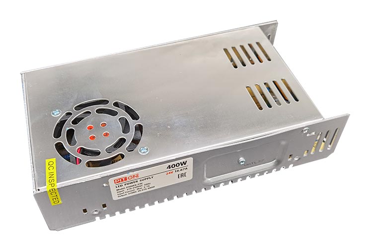 Блок питания P400FK-24V 400W 24V IP20 с вентилятором