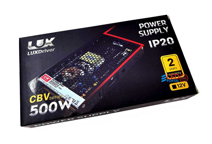 Блок питания CBV-500-12V 41.6А LUXDriver (без вентилятора)