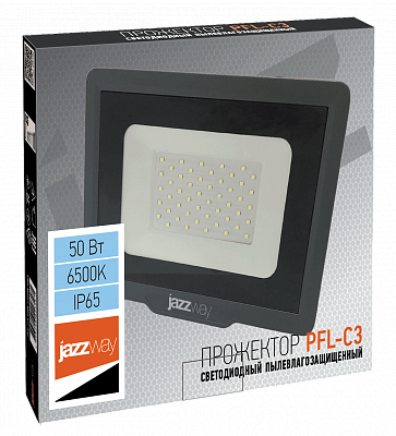 Светодиодный прожектор 50 вт,  PFL- C3 SENSOR 50w  6500K IP65  Jazzway, цена 1043.00 руб с доставкой по всей России, интернет магазин Led Portal