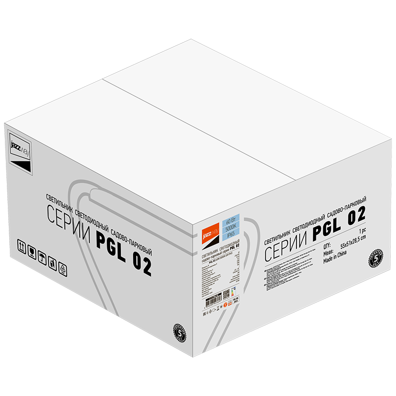 Светодиодный светильник PGL 02 60w 5000K IP65 GR AC100-270V (парковый) (5лет гар.) Jazzway