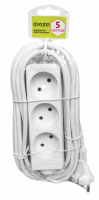 FE075-03-500 (3 розетки, 5м шнур, выкл.) Удлинитель ФАZA
