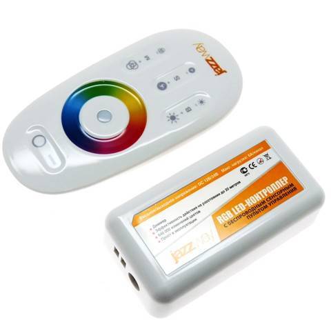 Контроллер RGB PRC-4000RF WH (белый) 12/24V 216/432Вт