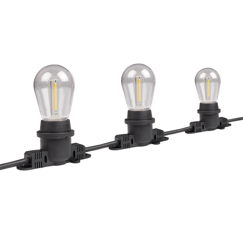 Гирлянды «Белт-лайт» PBL-S40/ L24+1.5 Black E27 IP65 24 метра