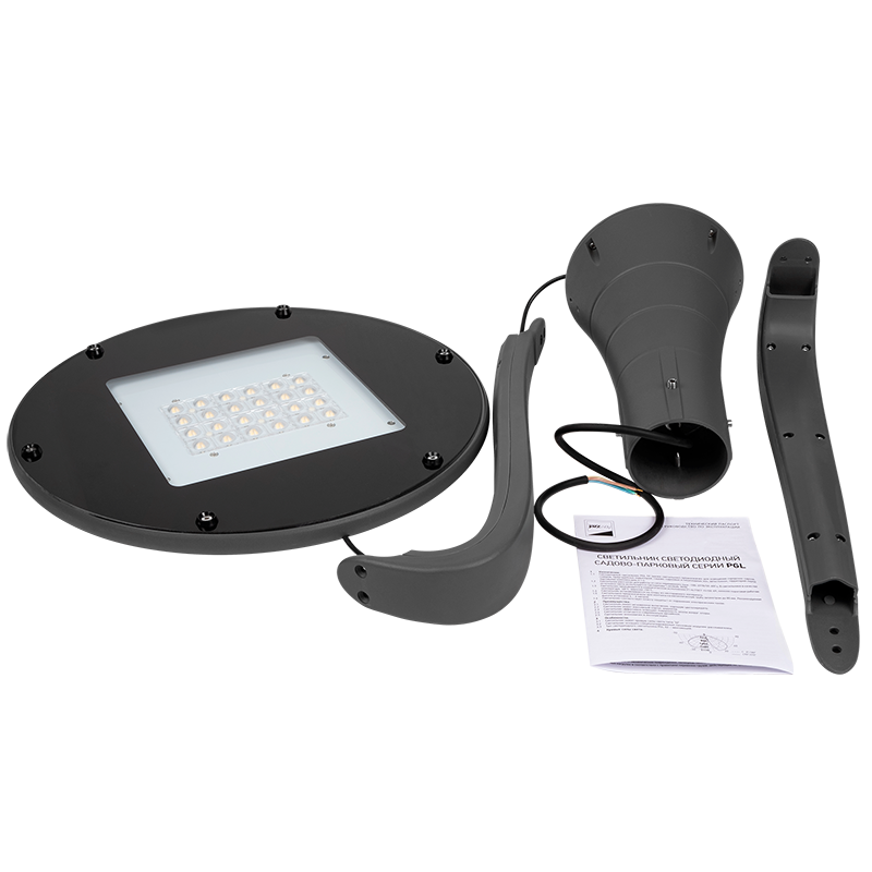 Светодиодный светильник PGL 02 60w 5000K IP65 GR AC100-270V (парковый) (5лет гар.) Jazzway